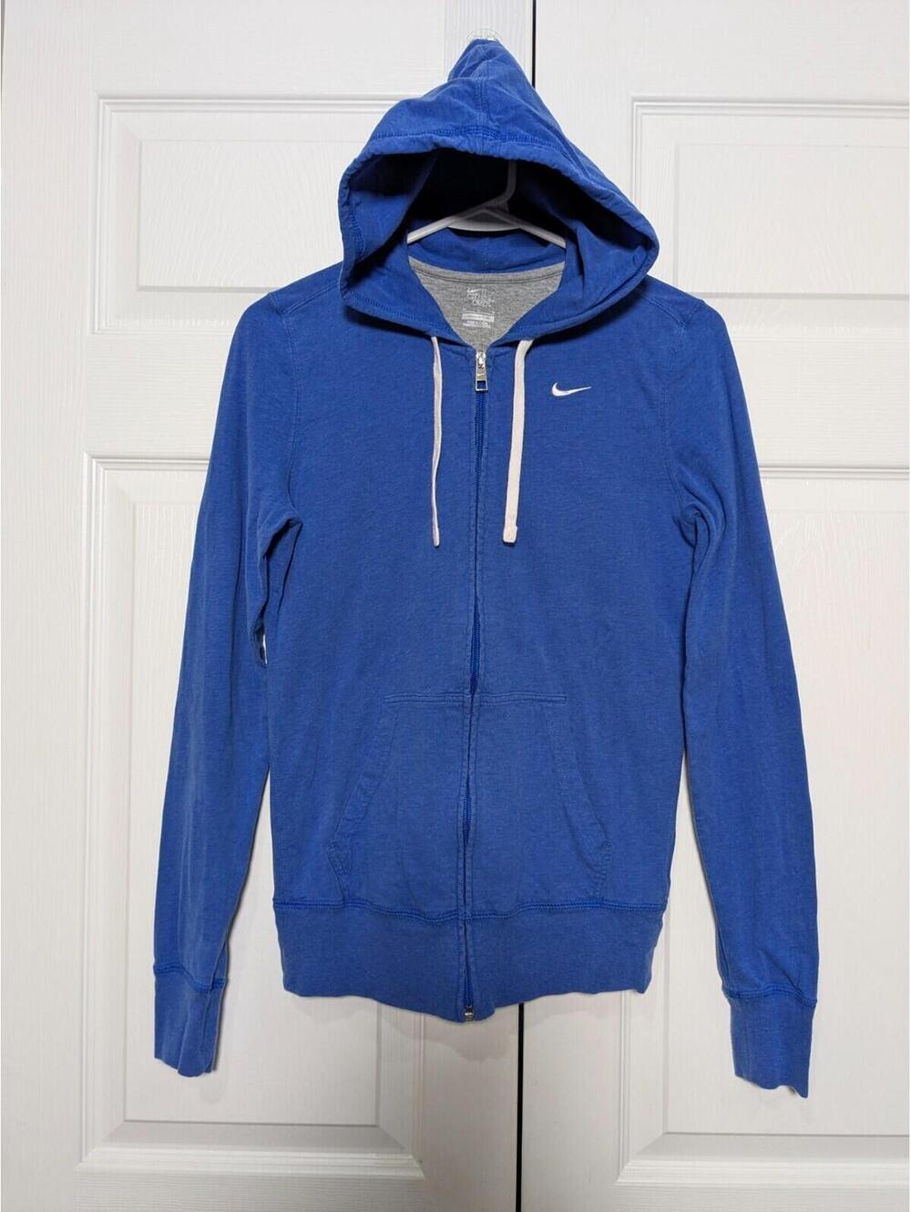 Nike Women's The Athletic Dept. Blue Vintage 2005 Hoodie, Cotton, Medium, Fitted - Picture 2 of 13